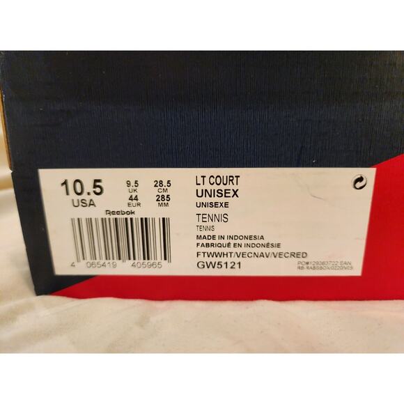 NIB RARE 80s 1980s Reebok Classics LT Court M10.5 Retro Rad Radwood - Picture 2 of 11